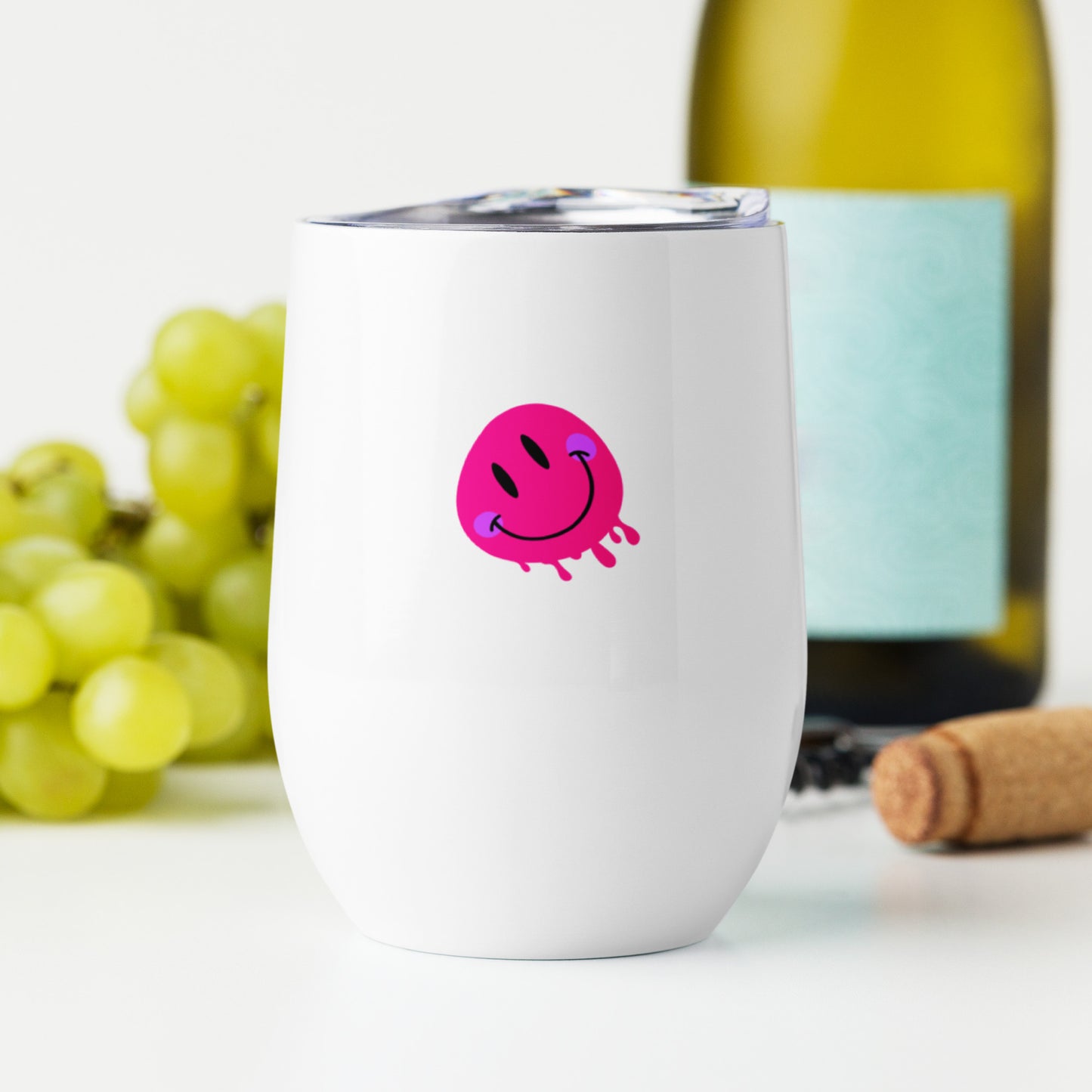 Smiley wine tumbler